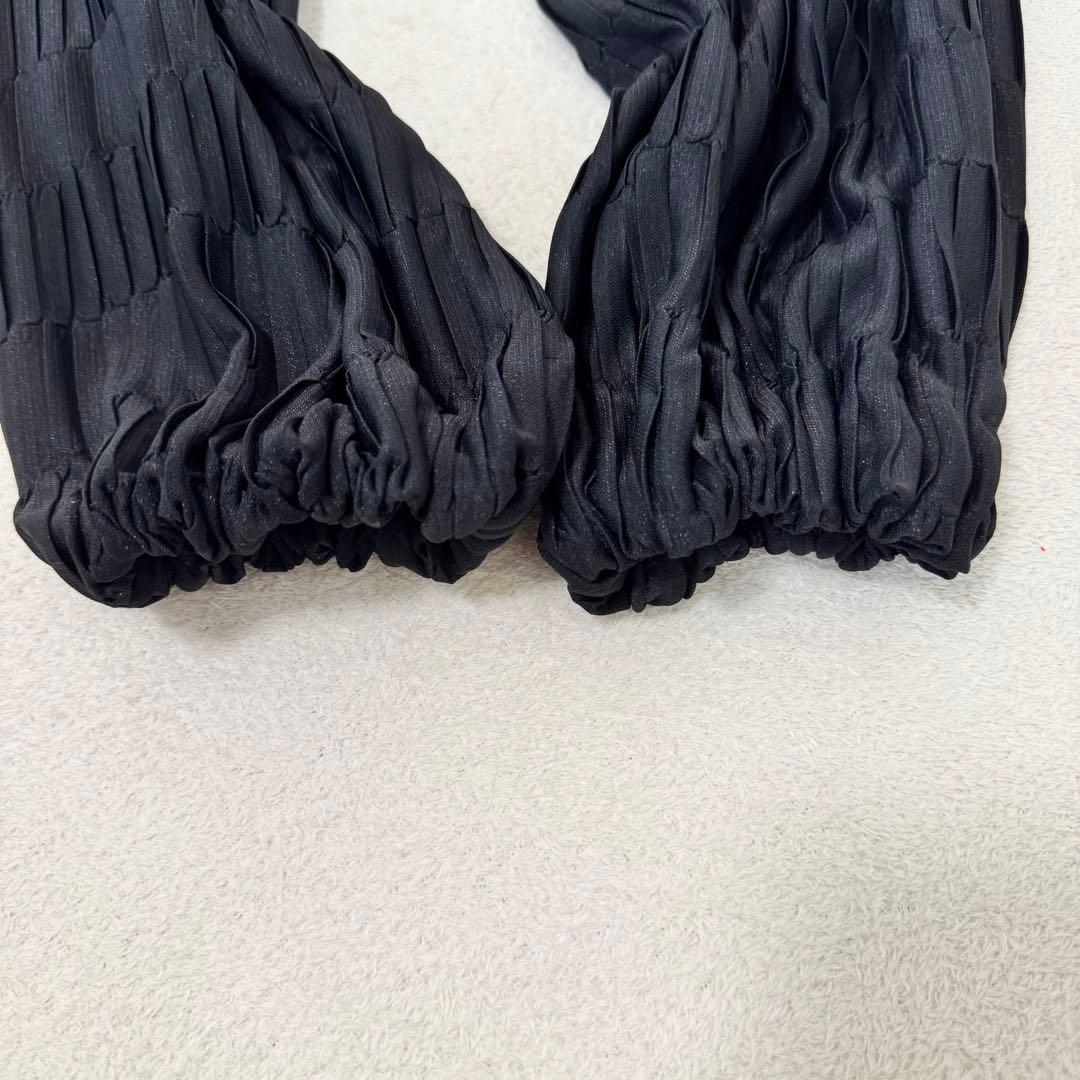 極美品✨ISSEY MIYAKE 銀タグ　プリーツ　ボトムス　ブラック