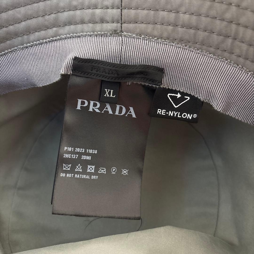 [希少グレー] PRADA Re-Nylon プラダバケットハット XL