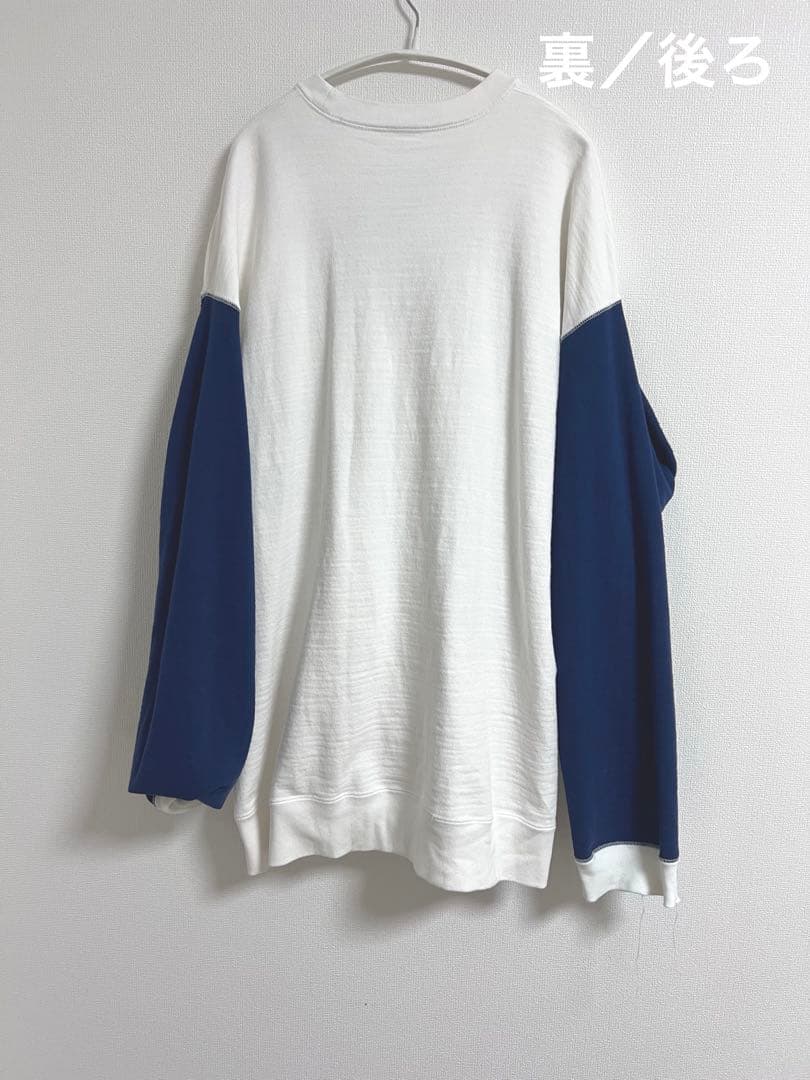 【完売】kotohayokozawa リバーシブルロングスウェット ホワイト