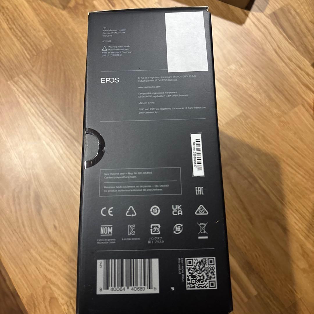EPOS H3 Black 密閉型ゲーミングヘッドセット