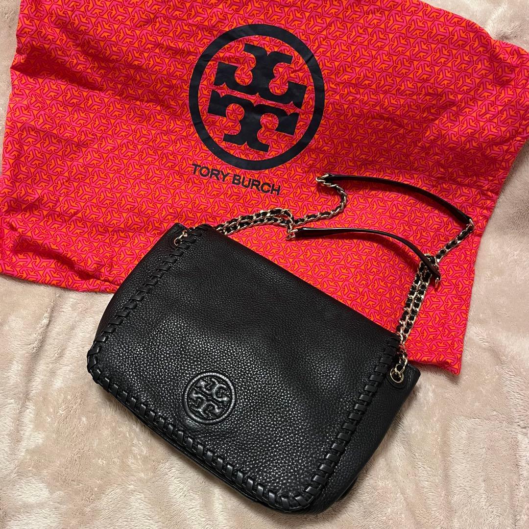 美品 トリーバーチ チェーン ショルダーバッグ 斜め掛け レザー 2way