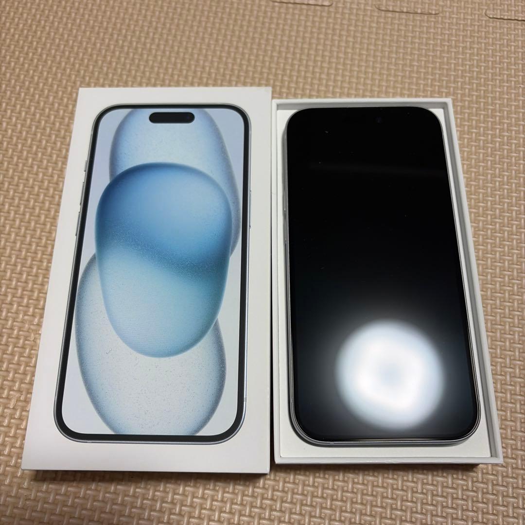 M*n様 Apple iPhone15 256GB SIMフリー ブルー ※電源