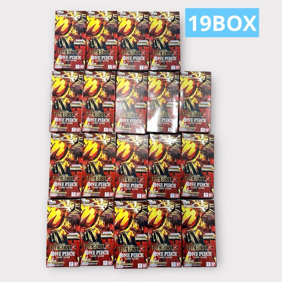 ワンピースカードTHE BEST2 ザベスト2　19BOX 新品未開封テープ付き