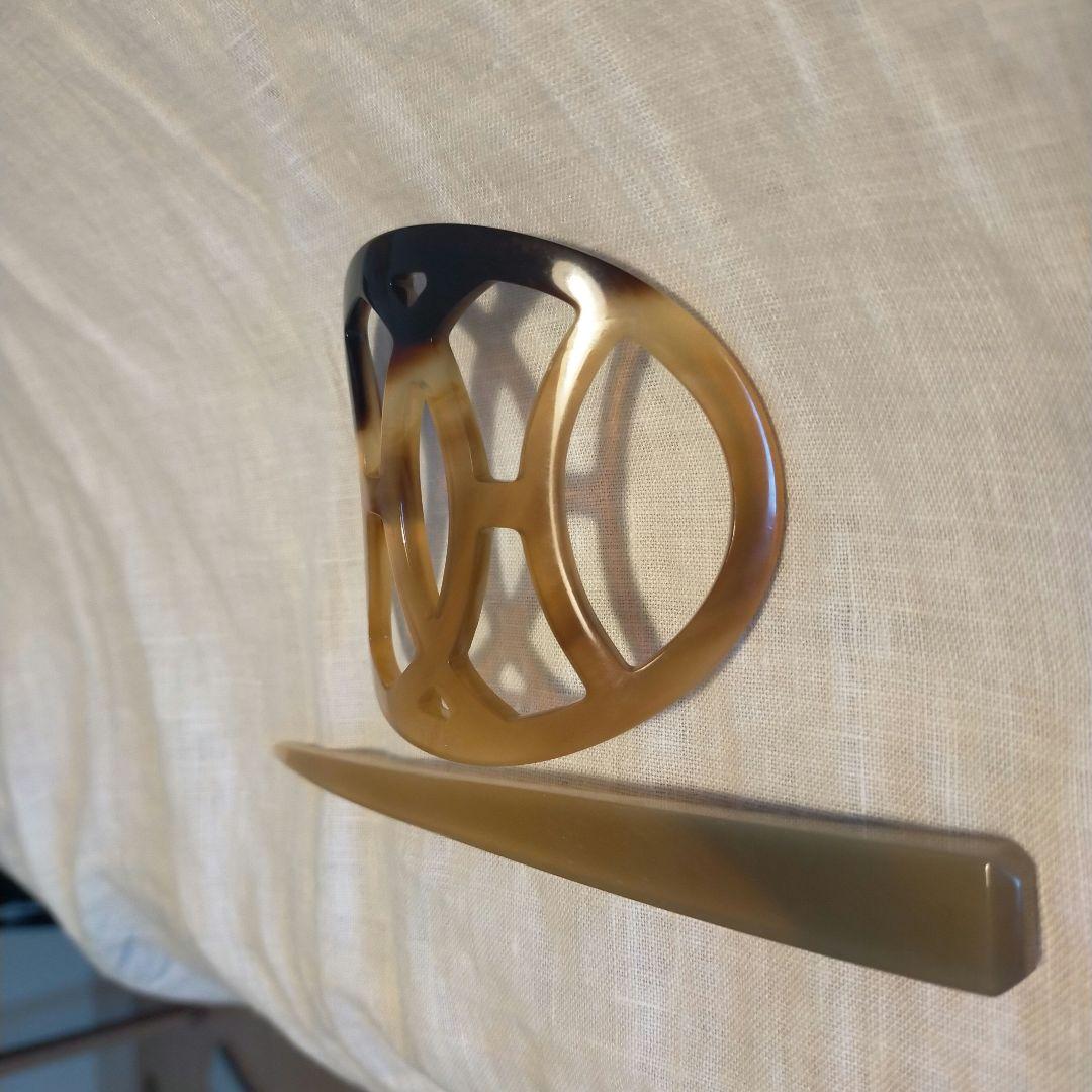 エルメス(Hermes) バッファローホーン髪留め