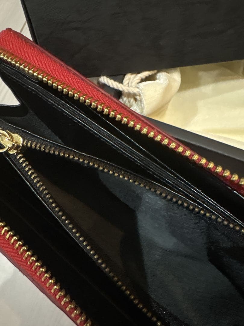 GYPS FLAT クロコダイル長財布 レッド