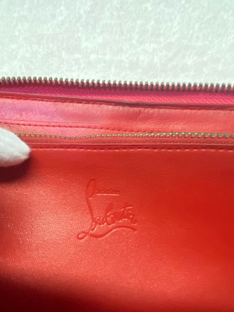 ✨希少商品✨ ルブタン 長財布 パネトーネ ラウンドジップ　ピンク