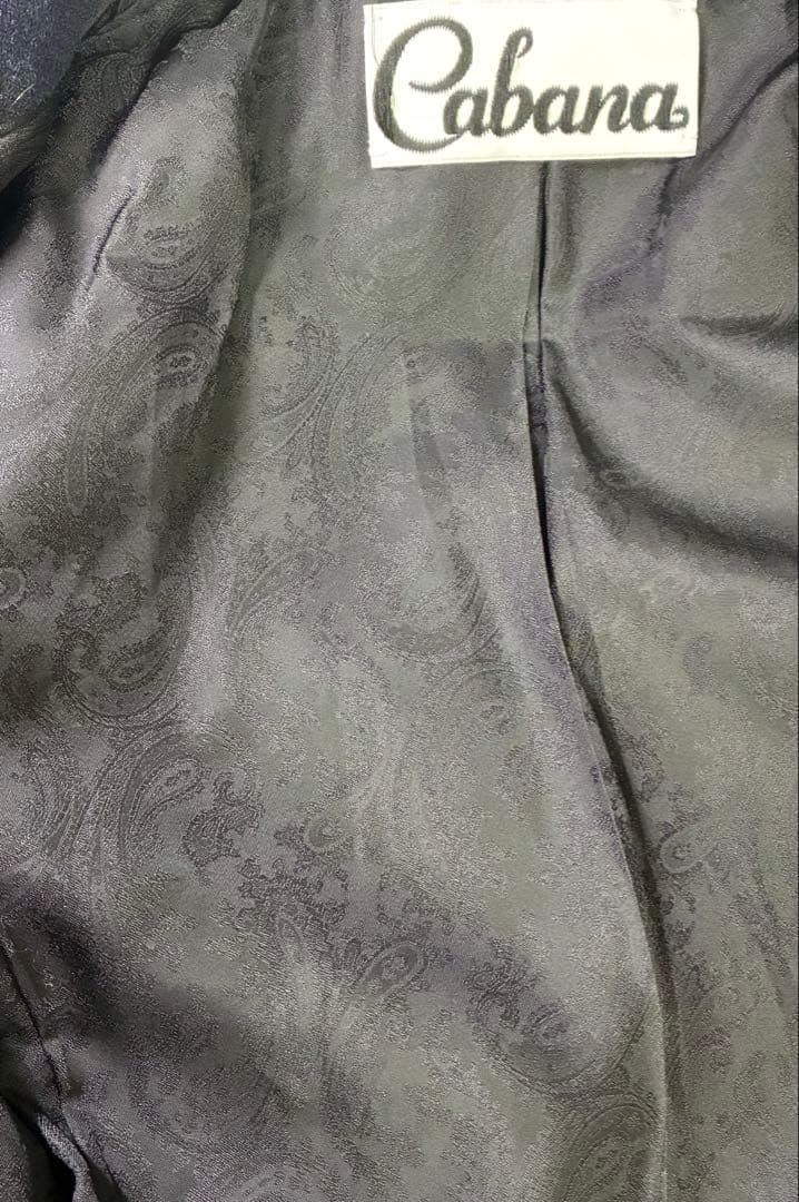 Cabanaダブルブレスト ブラックウォッチ　ウールテーラードジャケット 38