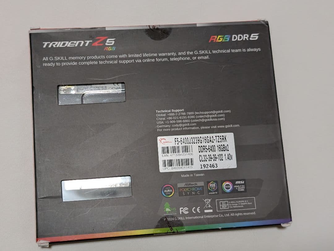 き*く様 【新品】G.SKILL TRIDENT Z5 RGB DDR5 32G