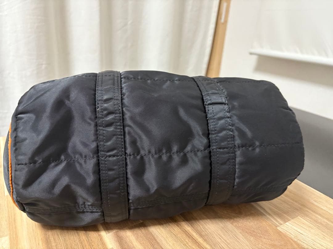 希少極美品　Porter タンカー　ボストンバッグ　ブラック　ナイロン　オレンジ