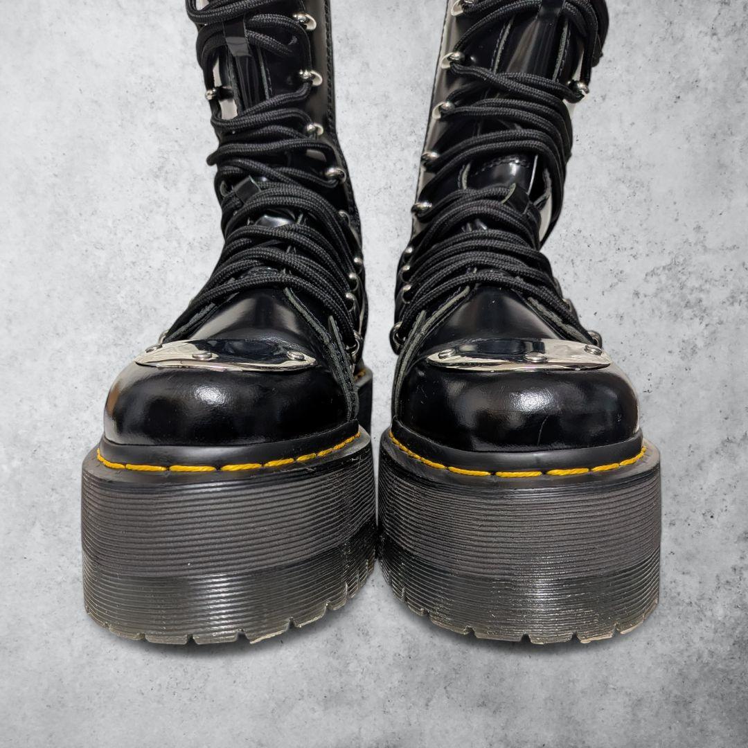 極美品 ドクターマーチン 1B60 LTT MAX UK4 ロングブーツ 厚底