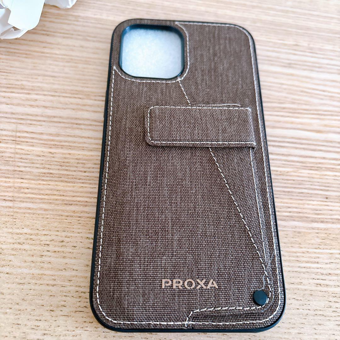 iPhone 12 PRO MAX 6.7 inch ケース 茶色 スタンド