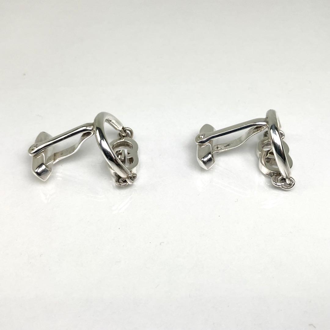 GUCCI グッチ　カフス　カフリンクス　インターロッキング　シルバー925