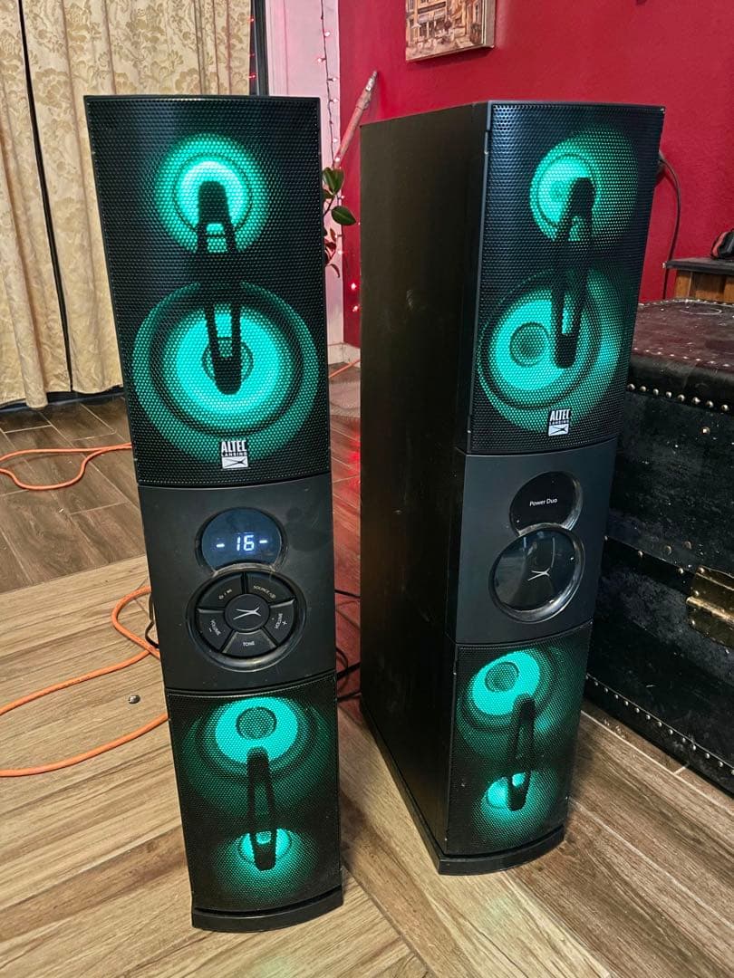 Bluetooth対応カラオケスピーカー LEDライト