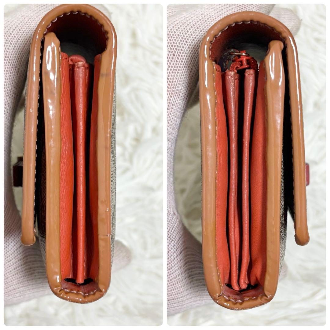 グッチ　長財布　二つ折り財布　リボン　インターロッキング　GGスプリーム　PVC