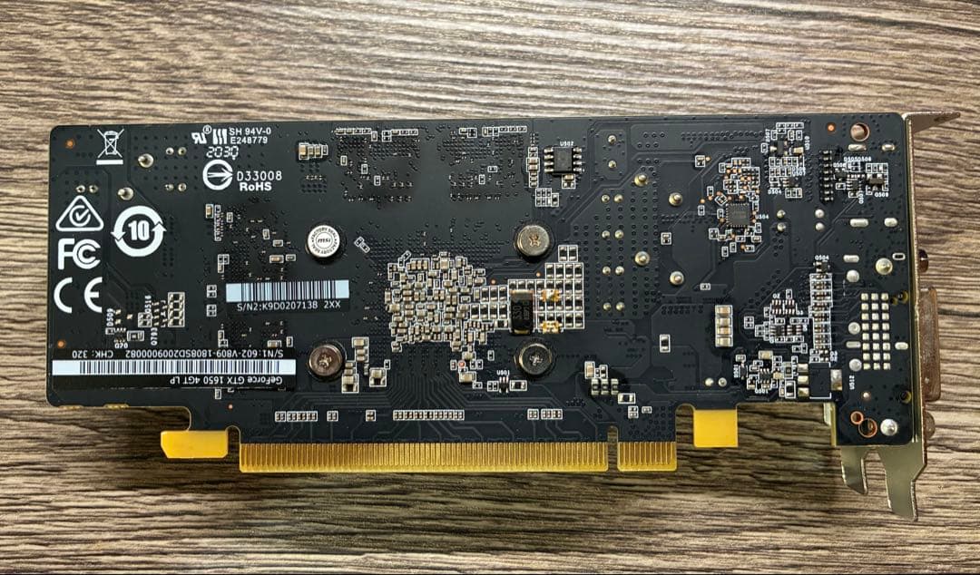 MSI GeForce GTX 1650 4G LP グラフィックボード