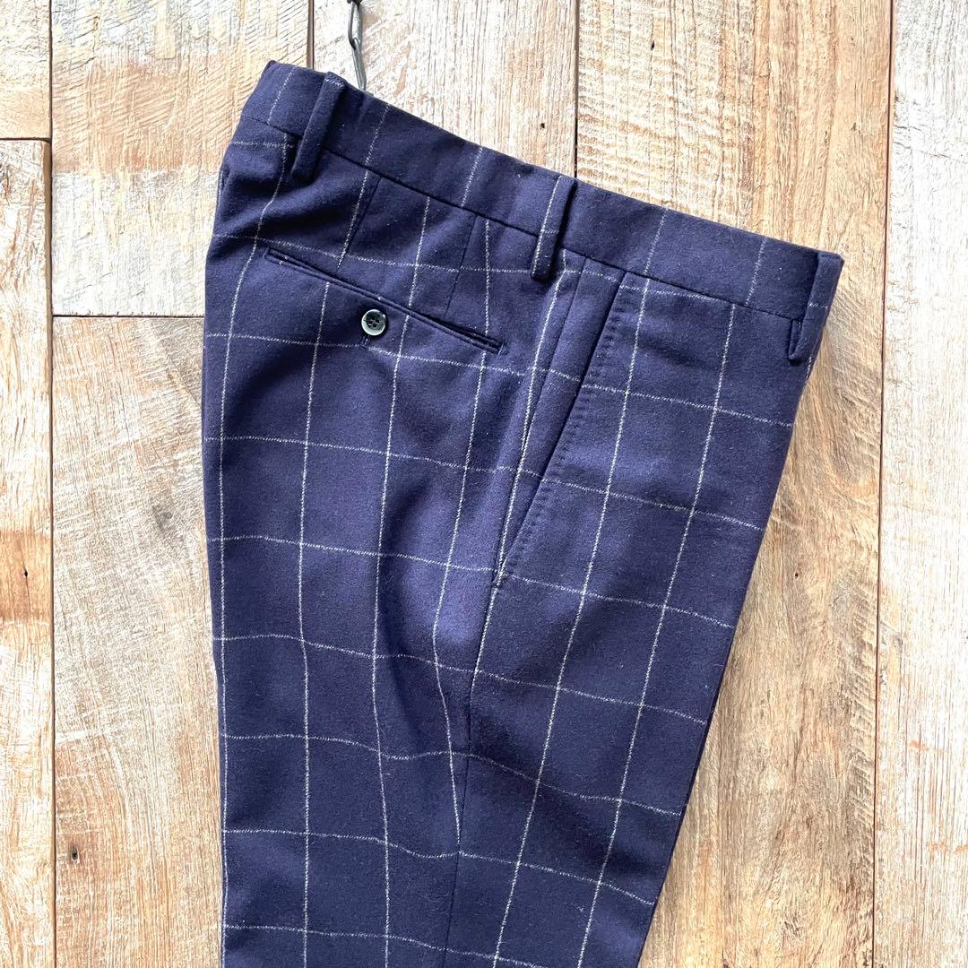 【美品】PT01 EVO FIT テーパード ウール スラックス パンツ 46