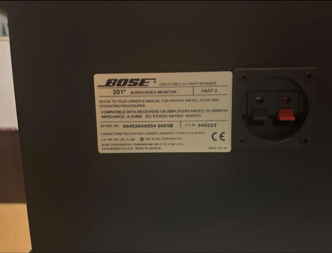 BOSE 201av monitor スピーカー