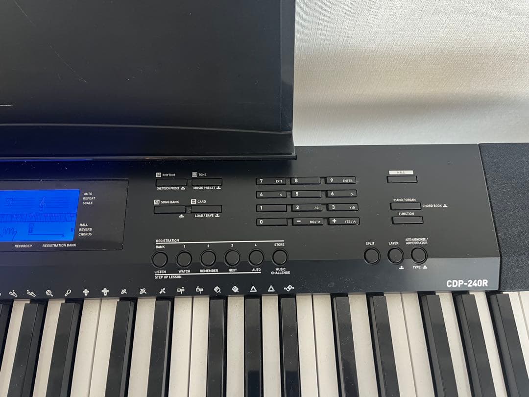 CASIO 88鍵キーボード CDP-240RBK スタンド・椅子付き