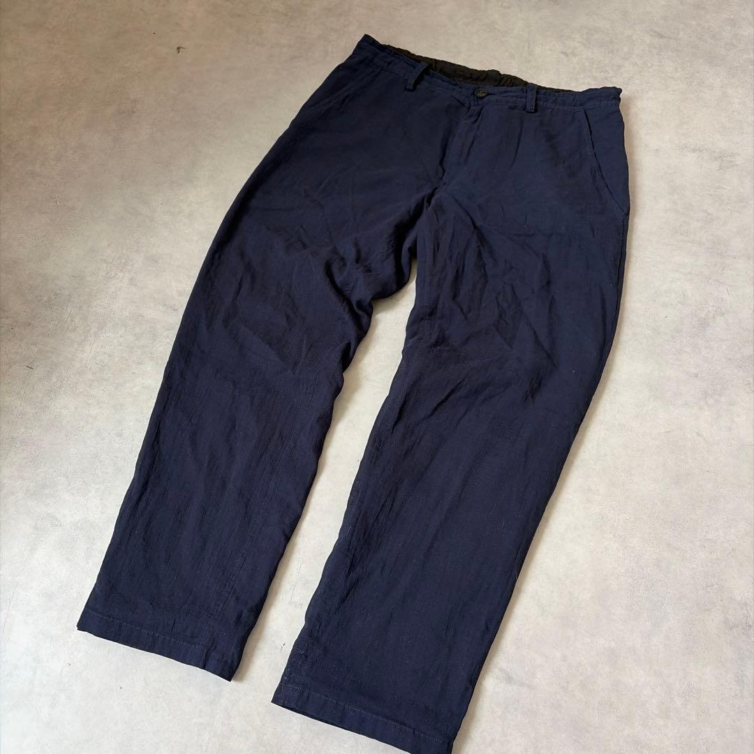 Y's ワイズ ヨウジヤマモト 綿100% 裏キュプラ 丈短 アンクルパンツ