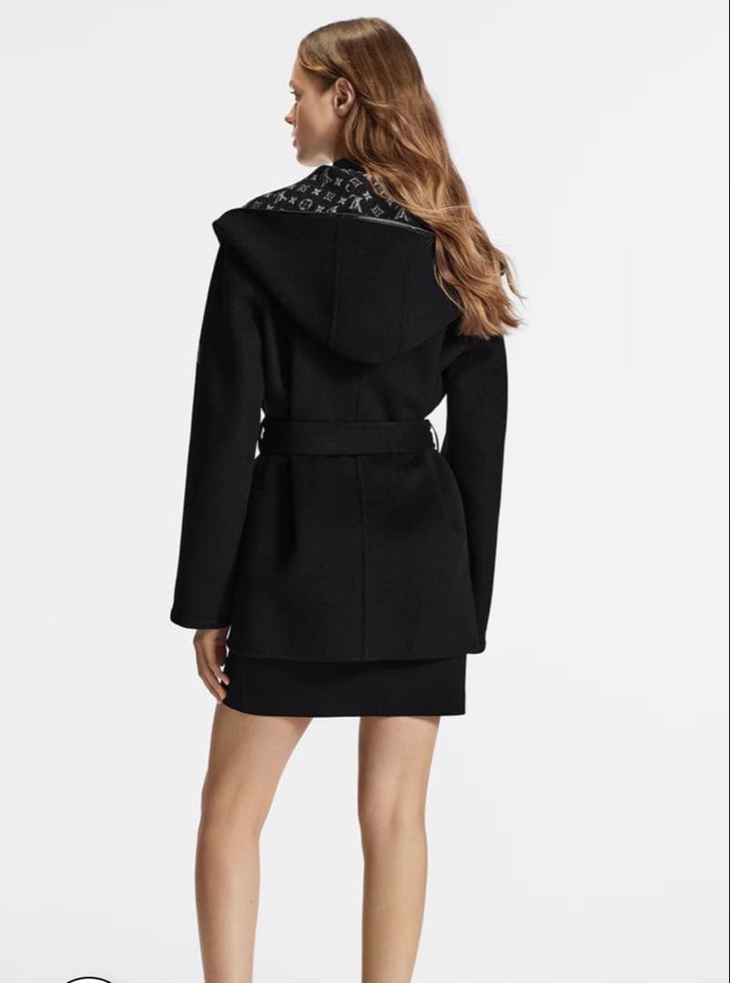 ルイヴィトン ベルテッドショートラップピーコート