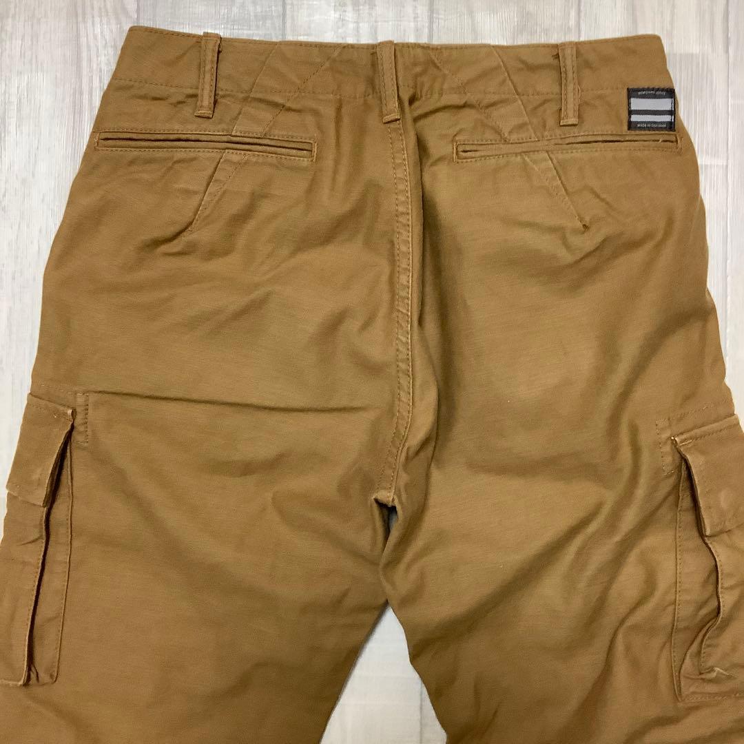 【桃太郎ジーンズ】藍布屋時代のオールド桃太郎 茶色 カーゴパンツ W30 希少品