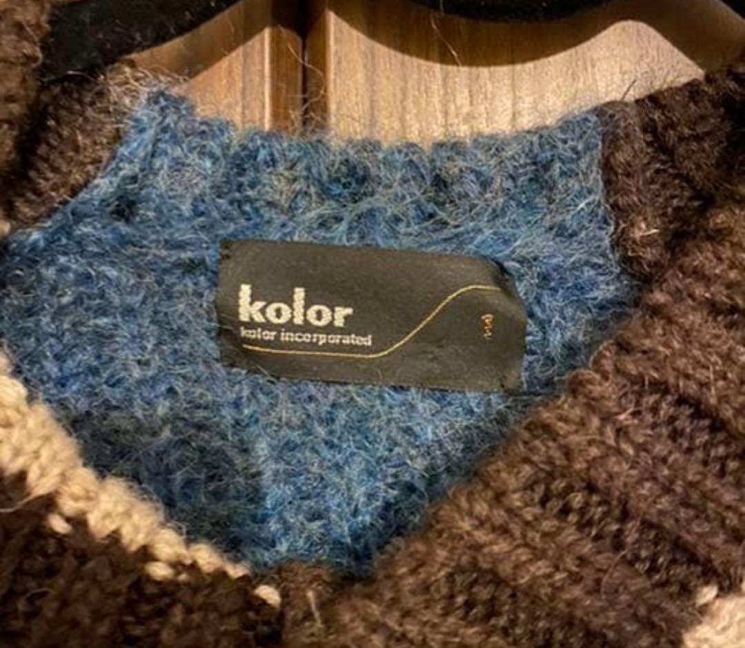 kolor20AW クレージーパターンニット