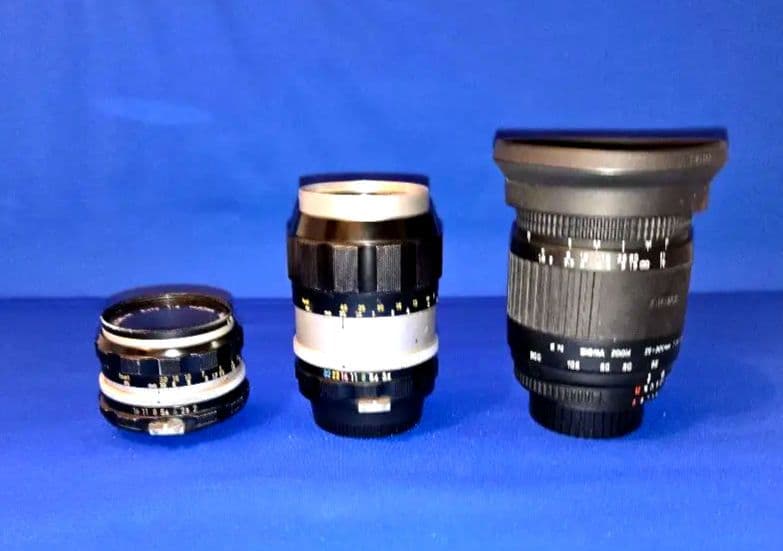 Nikon F 一眼レフ No71番と望遠レンズ