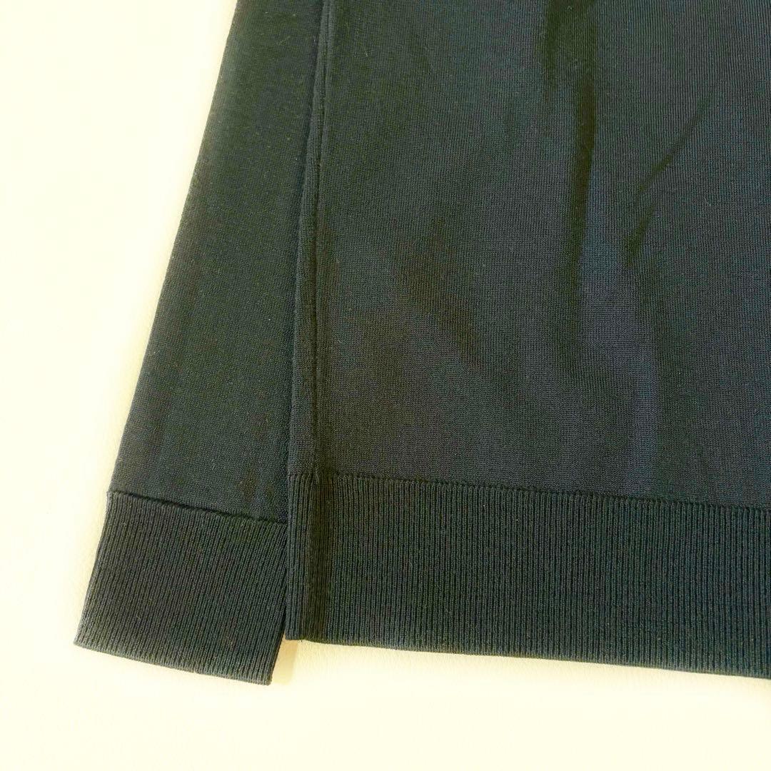 極美品　ミューズドゥーズィエムクラス　カーディガン　金ボタン　クルーネック　紺