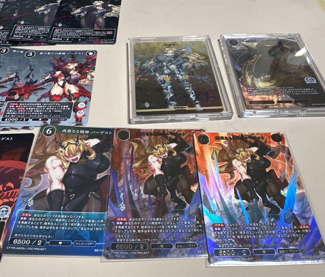 fgo バーゲスト　ビルディバイド　サイン入り　SSR他