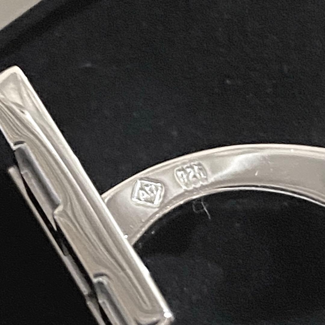 極美品【dunhill】幾何学模様 スクエア型 カフリンクス タイバーSV925