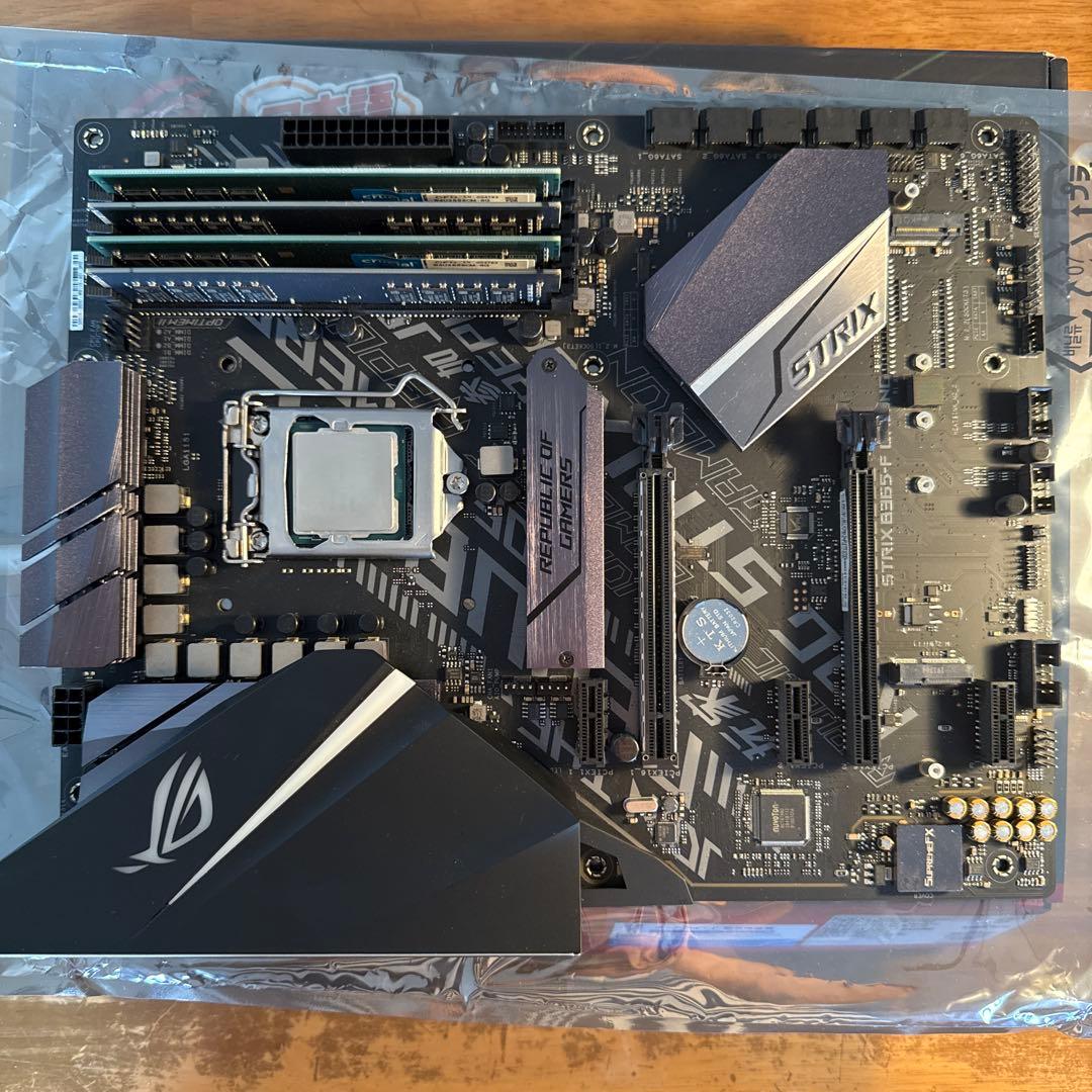 マザーボード ROG STRIX B365-F + i9-9900 + DDR4 32GB