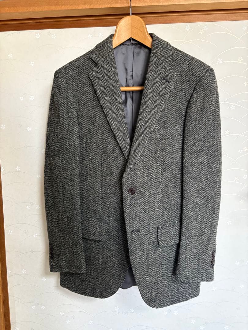 ハリスツイードジャケットA6 グレー　LeChic(ルシック)