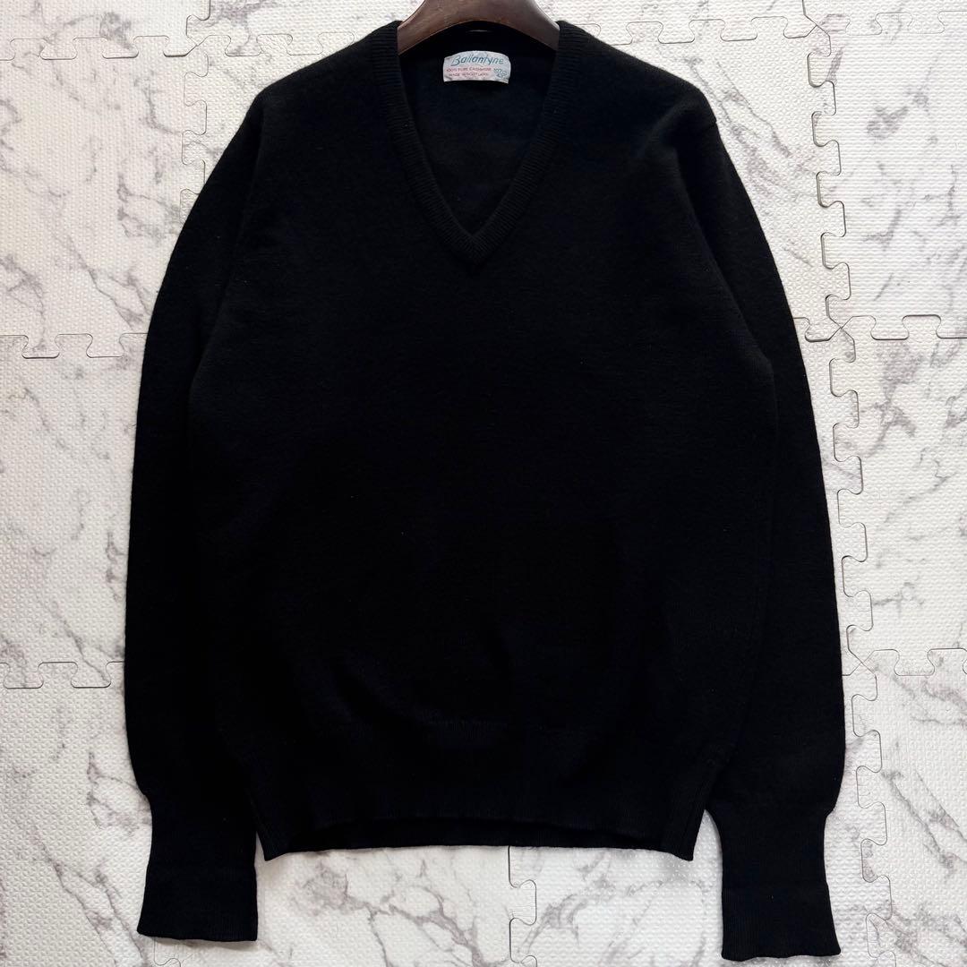 80s BALLANTYNE バランタイン ピュアカシミヤ100% ニット 42