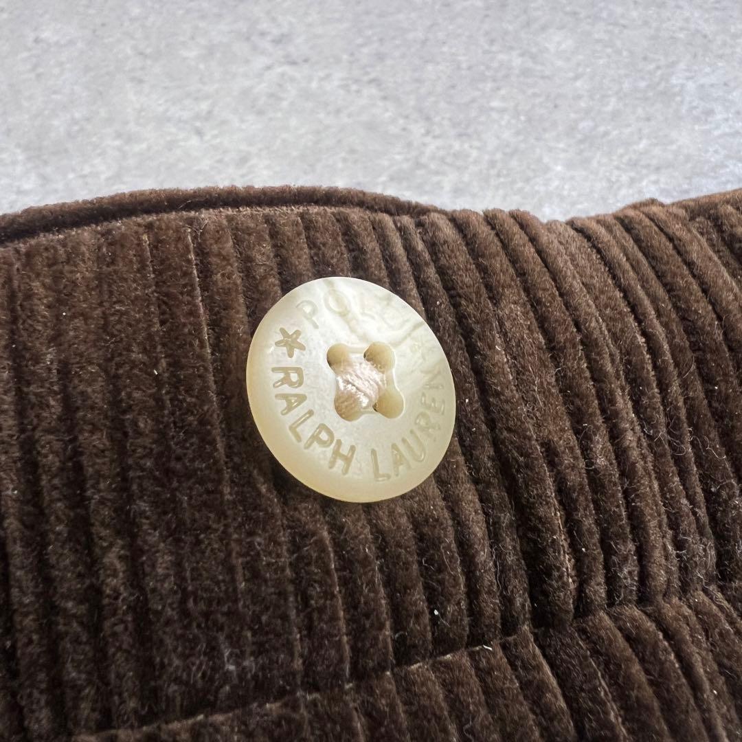 【極美品】ポロラルフローレン コーデュロイスラックスパンツ ブラウン 85