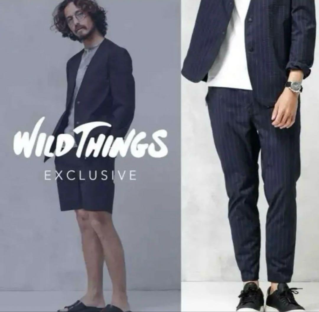 ワイルドシングス ナノユニバース 別注　セットアップ　ハーフパンツ　黒