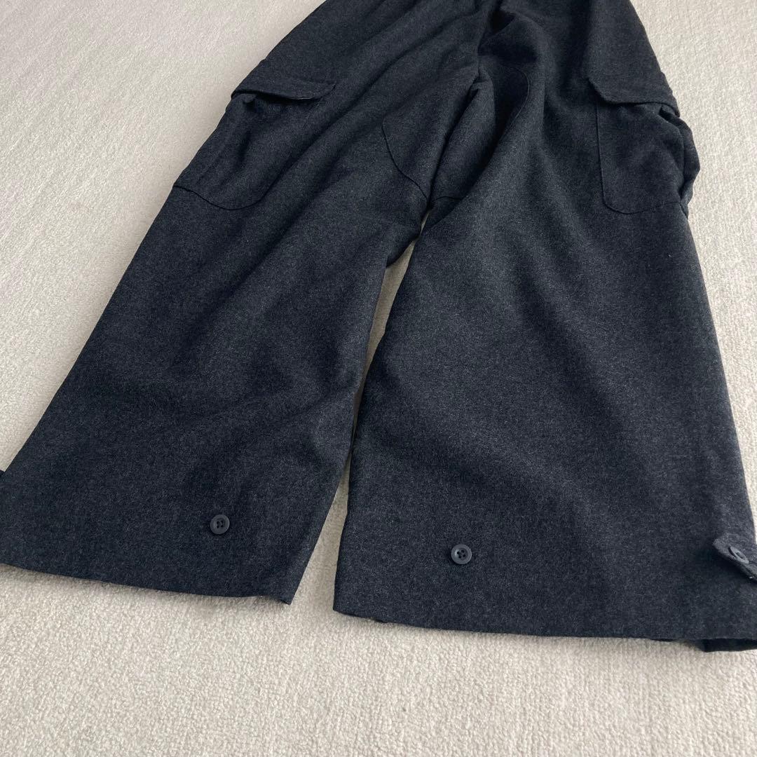 6 ROKU ロク カーゴパンツ ワークパンツ ワイド 38 M グレー 秋冬