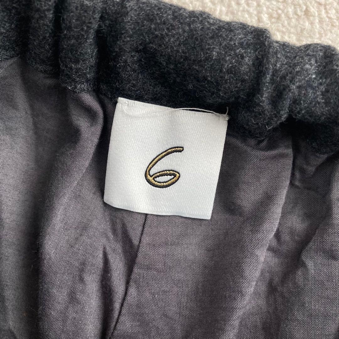 6 ROKU ロク カーゴパンツ ワークパンツ ワイド 38 M グレー 秋冬