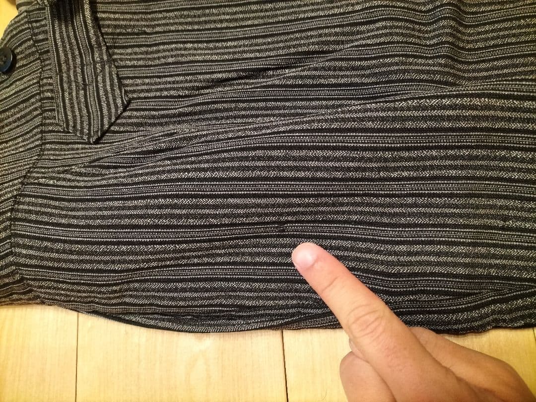 50s フレンチワークパンツ　ストライプ柄　W88cm