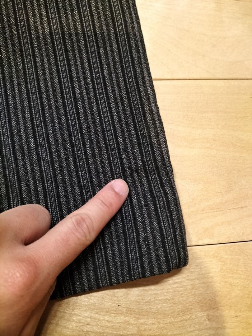 50s フレンチワークパンツ　ストライプ柄　W88cm