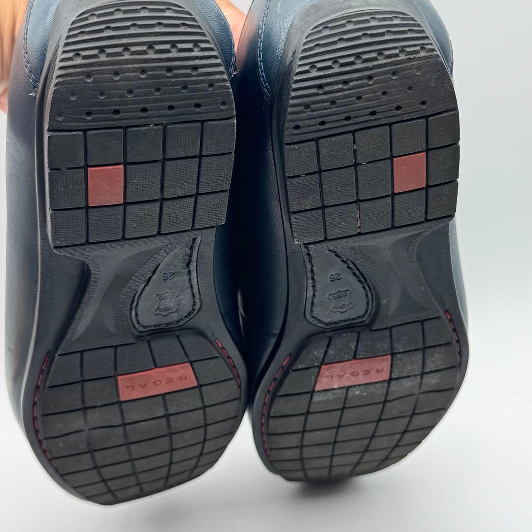 REGAL レザーローファー ネイビー 26 NC71 56HR