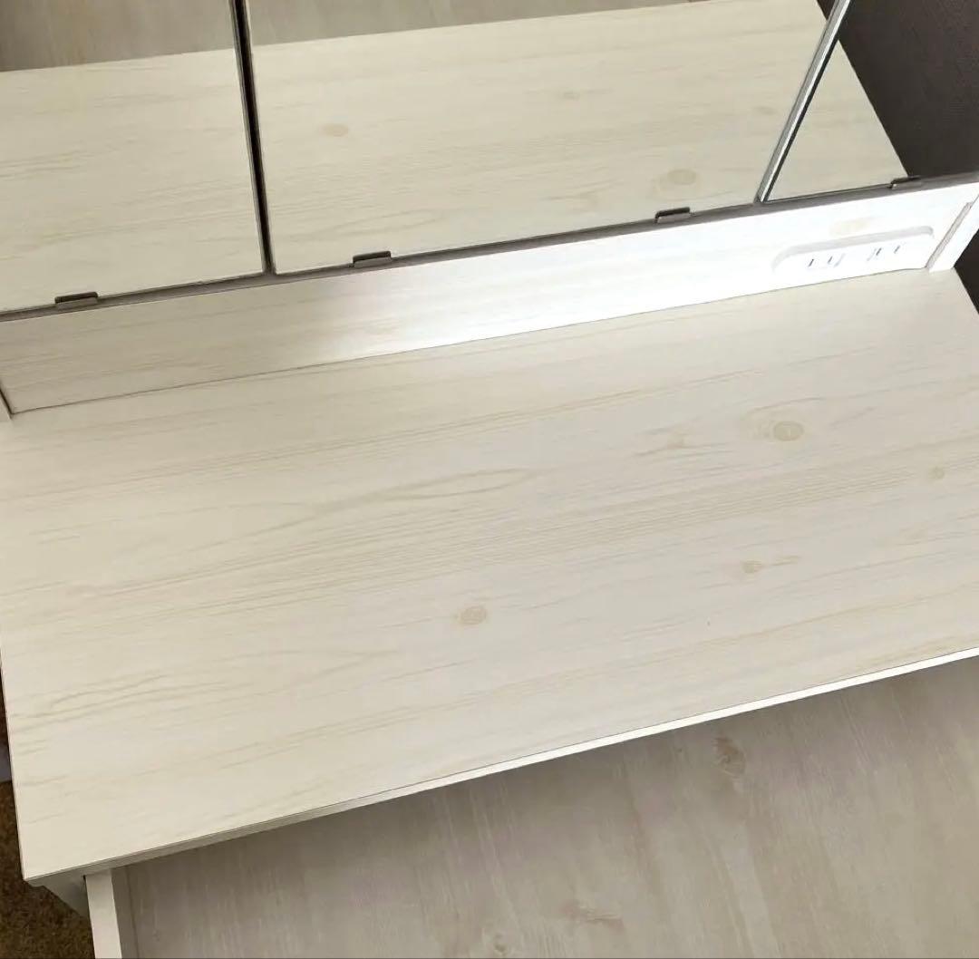 デスクドレッサー　三面鏡、鏡台