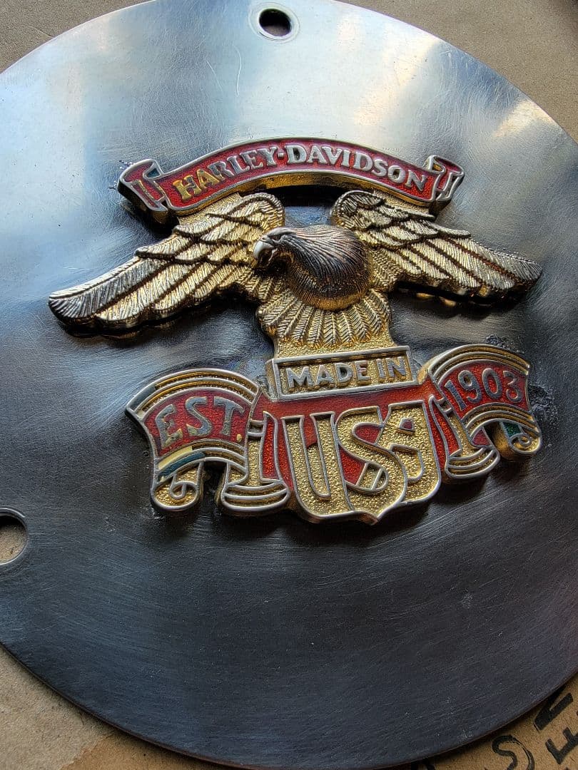 Vintage 77年 FXS 純正 オプション ダービーカバー メダリオン