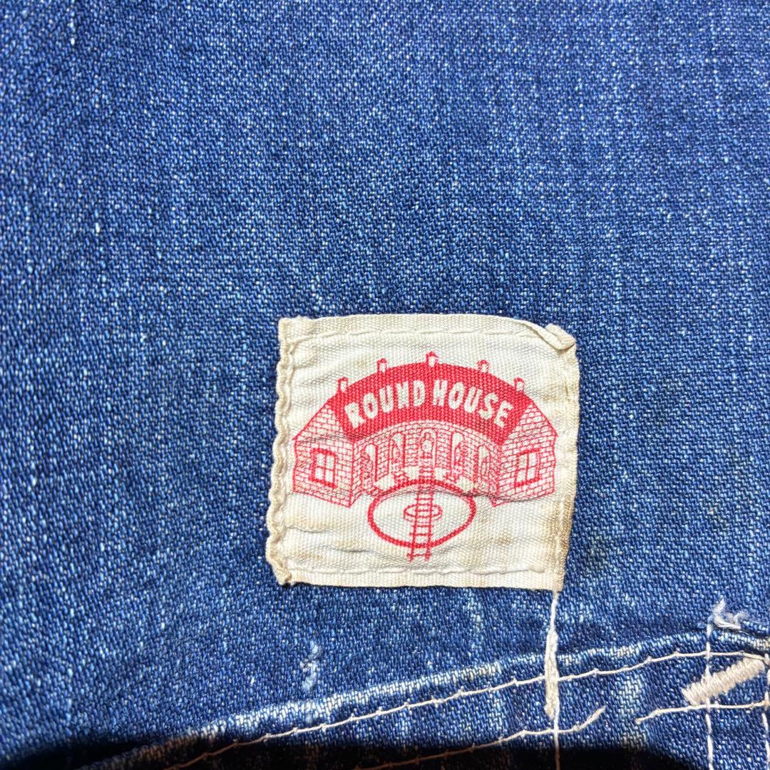 Late 40's〜 ROUND HOUSE チンスト デニム カバーオール
