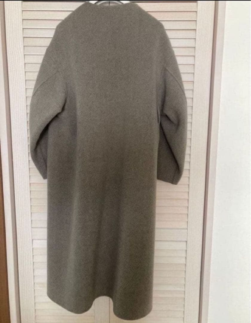 HYKE DOUBLE FACE TRENCH グレー サイズ2