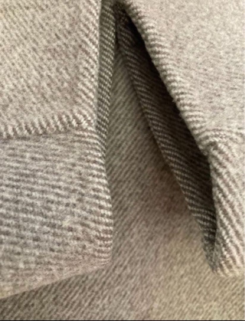 HYKE DOUBLE FACE TRENCH グレー サイズ2