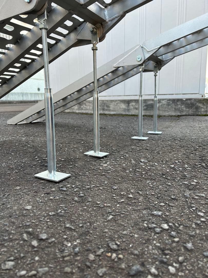 アルミラダーレール二つ折りタイプ(2本セット) アルミブリッジ　アルミスロープ