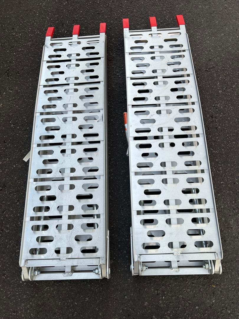 アルミラダーレール二つ折りタイプ(2本セット) アルミブリッジ　アルミスロープ