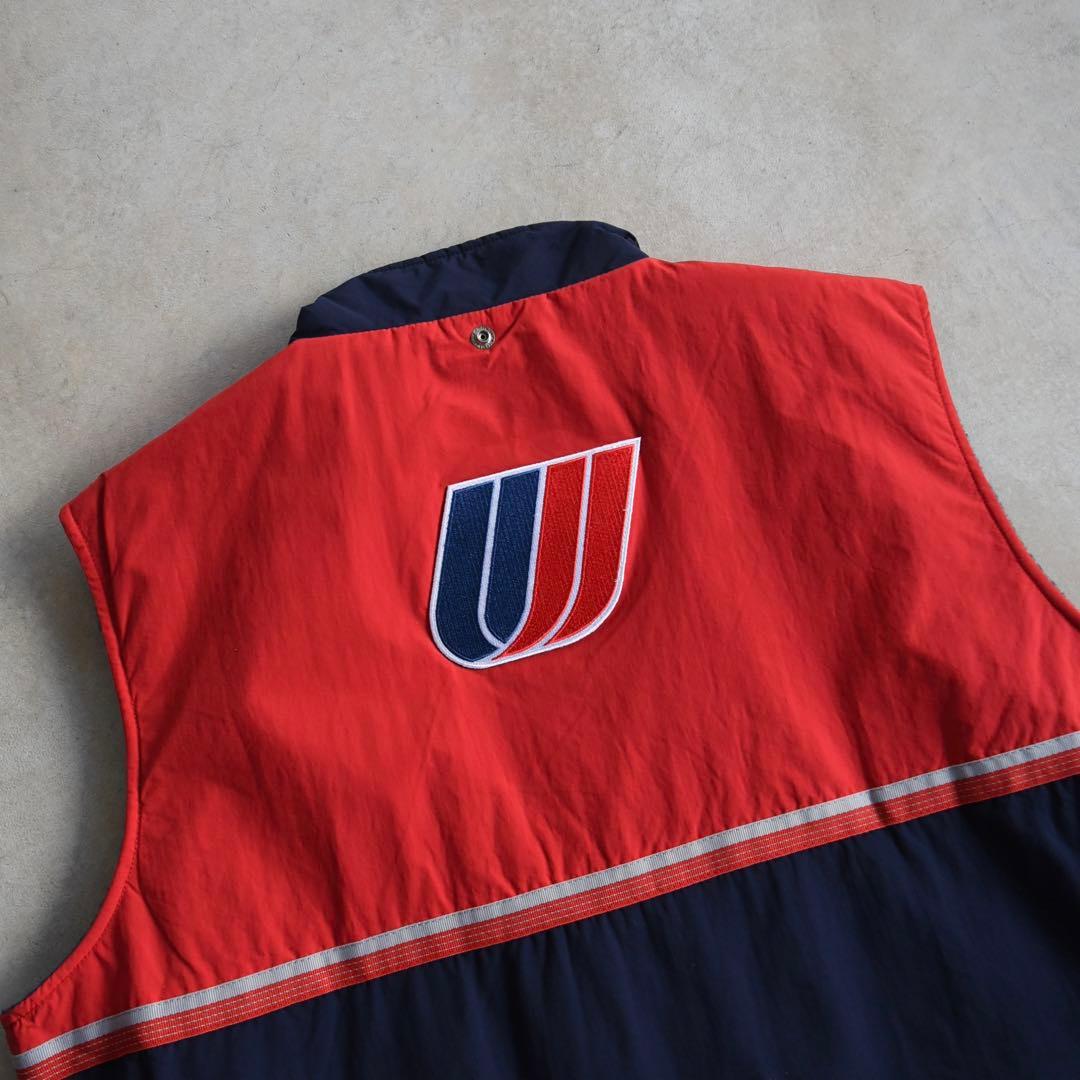 90s UNITED ユナイテッド航空 ナイロンベスト 企業物 未使用 L