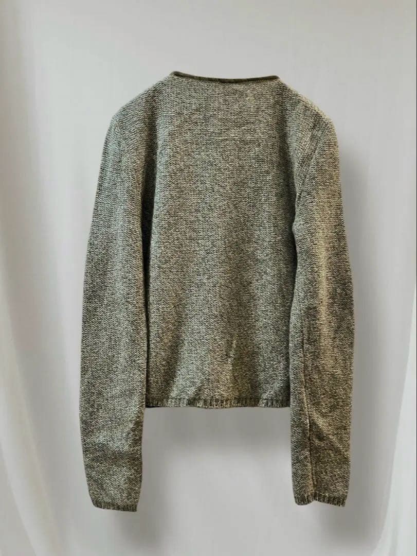 ETRO エトロ　シルクプリント切り替え デザインニット カーディガン