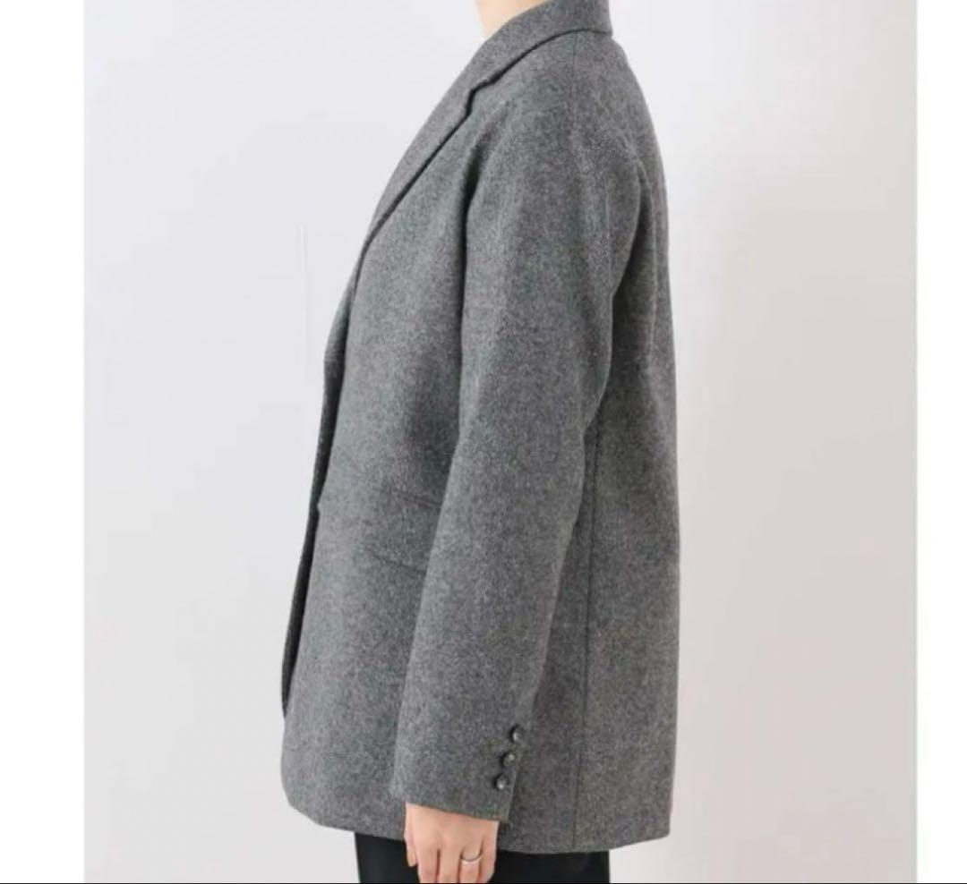 Spick＆Span グレー ツイードテーラードジャケット